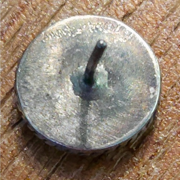 VINTAGE ZUNI Native American Sterling Silver Sun Multi Stone Inlay Earring Studs - Picture 5 of 7